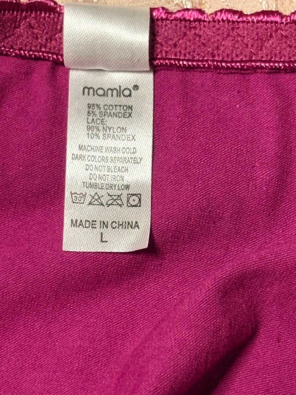 Mamia Lace Bikini Panties Set in Fuchsia, Beige, White, Black, Blue, Gray - Picture 3 of 3